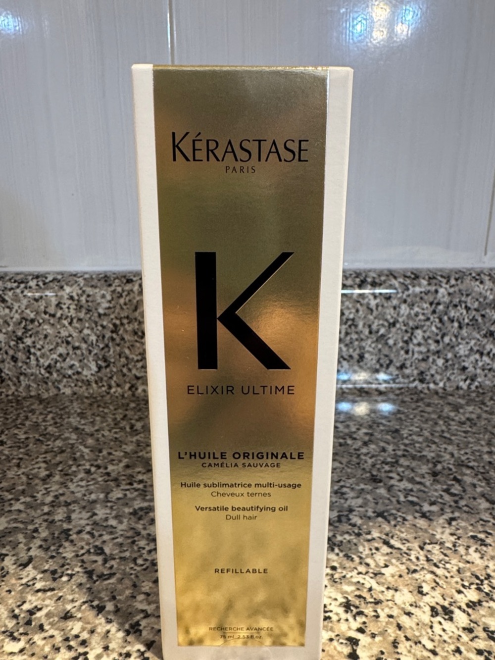 Kerastase Elixir Ultime L'Huile Originale - Gold & White Packaging